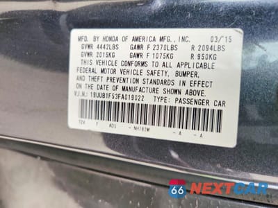 Zdjęcie 12 z 12 samochodu: 2015 ACURA TLX TECH VIN:19UUB1F53FA019022 - miniatura