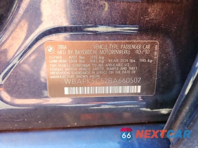 Zdjęcie 12 z 12 samochodu: 2011 BMW 328 XI SULEV VIN:WBAPK5C52BA660502 - miniatura