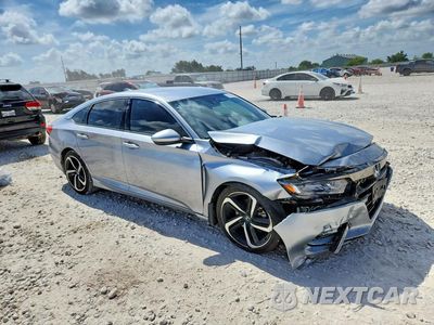 Czwarte zdjęcie samochodu z boku: 2019 HONDA ACCORD SPORT VIN:1HGCV1F30KA089055 - miniatura