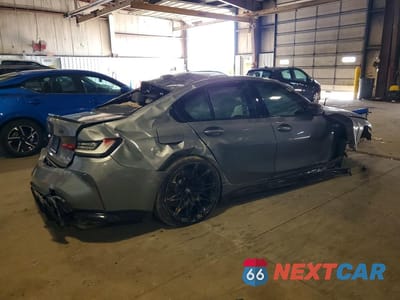Trzecie zdjęcie samochodu z tyłu: 2023 BMW M3 COMPETITION VIN:WBS43AY06PFR40709 - miniatura
