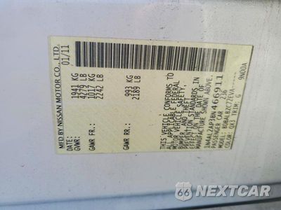 Zdjęcie 12 z 12 samochodu: 2011 NISSAN ALTIMA BASE VIN:1N4AL2AP3BN466911 - miniatura