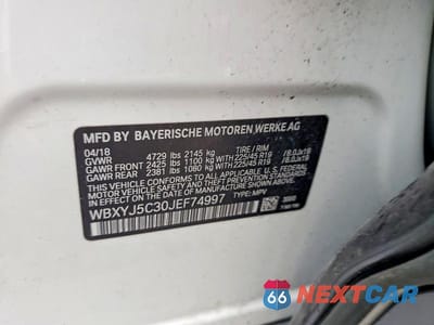 Zdjęcie 13 z 13 samochodu: 2018 BMW X2 XDRIVE28I VIN:WBXYJ5C30JEF74997 - miniatura