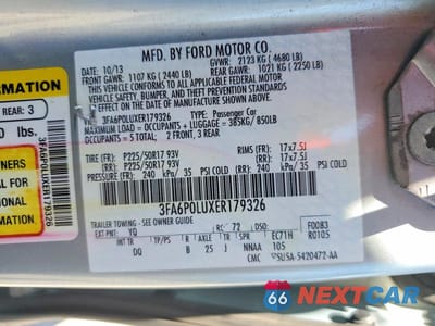 Zdjęcie 12 z 12 samochodu: 2014 FORD FUSION SE HYBRID VIN:3FA6P0LUXER179326 - miniatura