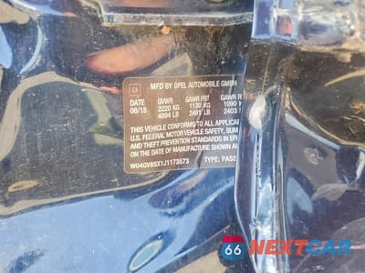 Zdjęcie 12 z 12 samochodu: 2018 BUICK REGAL TOURX ESSENCE VIN:W04GV8SX1J1173573 - miniatura