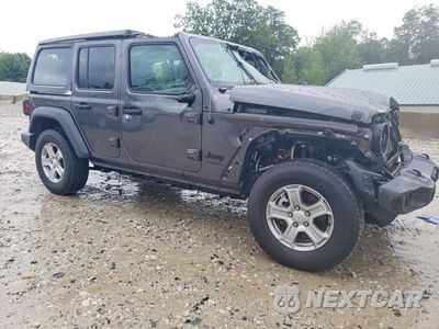 Czwarte zdjęcie samochodu z boku: 2022 JEEP WRANGLER UNLIMITED SPORT VIN:1C4HJXDG6NW120518 - miniatura