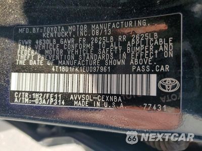 Zdjęcie 12 z 12 samochodu: 2014 TOYOTA CAMRY HYBRID LE VIN:4T1BD1FK1EU097961 - miniatura