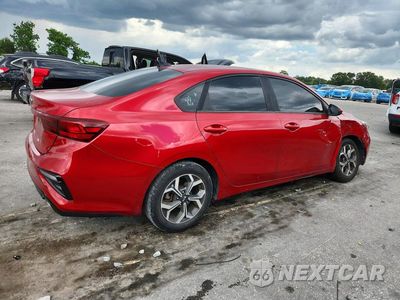 Trzecie zdjęcie samochodu z tyłu: 2020 KIA FORTE LXS VIN:3KPF24ADXLE171637 - miniatura