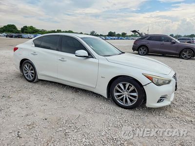 Czwarte zdjęcie samochodu z boku: 2017 INFINITI Q50 3.0T PREMIUM VIN:JN1EV7AR5HM840585 - miniatura