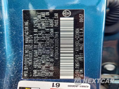Zdjęcie 12 z 12 samochodu: 2025 TOYOTA CAMRY LE VIN:4T1DAACK3SU057849 - miniatura