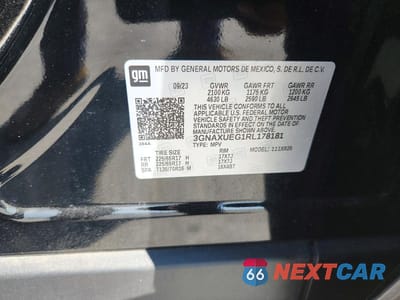 Zdjęcie 12 z 12 samochodu: 2024 CHEVROLET EQUINOX LT VIN:3GNAXUEG1RL178181 - miniatura
