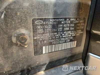 Zdjęcie 12 z 12 samochodu: 2022 HYUNDAI IONIQ SE VIN:KMHC75LC8NU282718 - miniatura