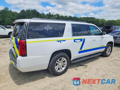 Trzecie zdjęcie samochodu z tyłu: 2019 CHEVROLET SUBURBAN K1500 4WD EQUIPPED VIN:1GNSKKEC2KR146357 - miniatura
