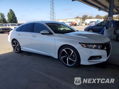 Czwarte zdjęcie samochodu z boku: 2020 HONDA ACCORD SPORT VIN:1HGCV1F36LA076828 - miniatura