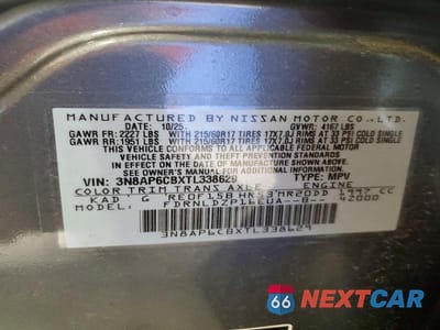 Zdjęcie 13 z 13 samochodu: 2026 NISSAN KICKS SV VIN:3N8AP6CBXTL338629 - miniatura