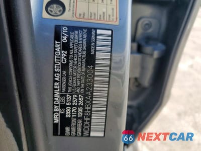 Zdjęcie 12 z 12 samochodu: 2010 MERCEDES-BENZ E 350 4MATIC VIN:WDDHF8HBXAA233004 - miniatura