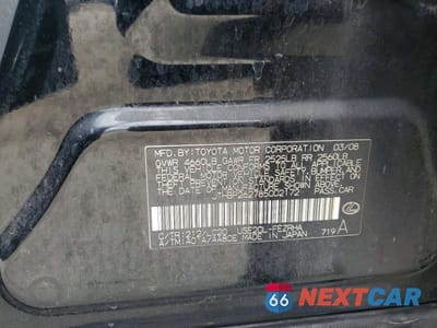 Zdjęcie 13 z 13 samochodu: 2008 LEXUS IS F BASE VIN:JTHBP262785002172 - miniatura