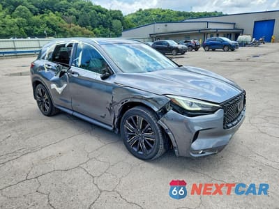 Czwarte zdjęcie samochodu z boku: 2021 INFINITI QX50 LUXE VIN:3PCAJ5BB6MF121037 - miniatura