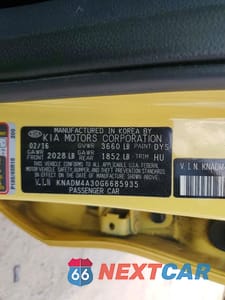 Zdjęcie 12 z 12 samochodu: 2016 KIA RIO LX VIN:KNADM4A30G6685935 - miniatura