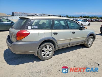 Trzecie zdjęcie samochodu z tyłu: 2005 SUBARU LEGACY OUTBACK 2.5I VIN:4S4BP61CX57383343 - miniatura