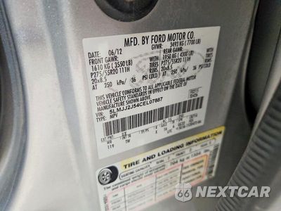 Zdjęcie 14 z 14 samochodu: 2012 LINCOLN NAVIGATOR VIN:5LMJJ2J54CEL07887 - miniatura