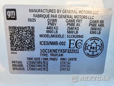 Zdjęcie 12 z 12 samochodu: 2025 CHEVROLET SILVERADO K2500 HEAVY DUTY LT VIN:1GC1KNEYXSF322011 - miniatura