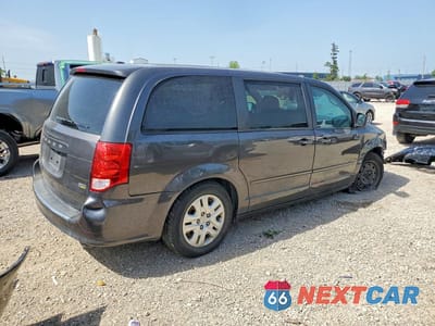 Trzecie zdjęcie samochodu z tyłu: 2016 DODGE GRAND CARAVAN SE VIN:2C4RDGBG2GR379646 - miniatura