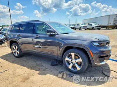 Czwarte zdjęcie samochodu z boku: 2021 JEEP GRAND CHEROKEE L LIMITED VIN:1C4RJKBG6M8170767 - miniatura