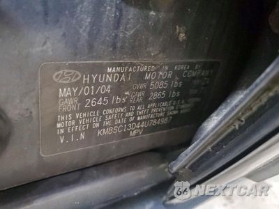Zdjęcie 13 z 13 samochodu: 2004 HYUNDAI SANTA FE GLS VIN:KM8SC13D44U784987 - miniatura