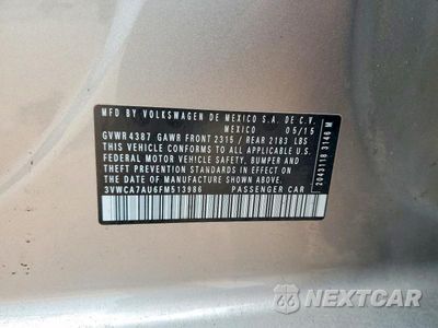 Zdjęcie 12 z 12 samochodu: 2015 VOLKSWAGEN GOLF SPORTWAGEN TDI S VIN:3VWCA7AU6FM513986 - miniatura