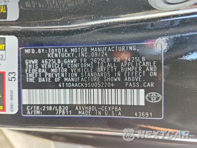 Zdjęcie 12 z 12 samochodu: 2025 TOYOTA CAMRY XSE VIN:4T1DAACK9SU052204 - miniatura