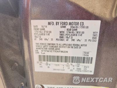 Zdjęcie 12 z 12 samochodu: 2014 FORD F150 SUPERCREW VIN:1FTFW1ET7EKF86239 - miniatura