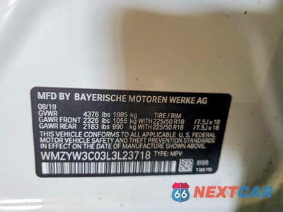 Zdjęcie 12 z 12 samochodu: 2020 MINI COOPER COUNTRYMAN VIN:WMZYW3C03L3L23718 - miniatura