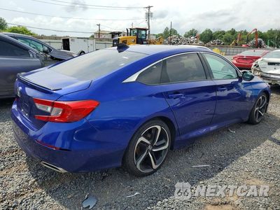 Trzecie zdjęcie samochodu z tyłu: 2022 HONDA ACCORD SPORT VIN:1HGCV1F38NA121786 - miniatura