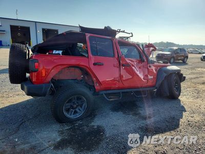 Trzecie zdjęcie samochodu z tyłu: 2020 JEEP WRANGLER UNLIMITED SPORT VIN:1C4HJXDN3LW180445 - miniatura