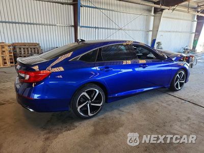 Trzecie zdjęcie samochodu z tyłu: 2022 HONDA ACCORD SPORT VIN:1HGCV2F31NA019705 - miniatura