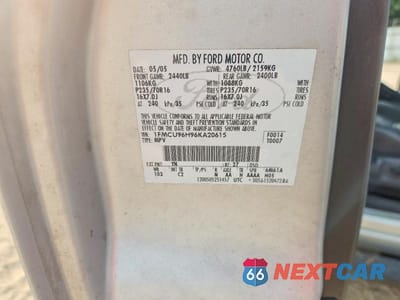 Zdjęcie 13 z 13 samochodu: 2006 FORD ESCAPE HEV VIN:1FMCU96H96KA20615 - miniatura