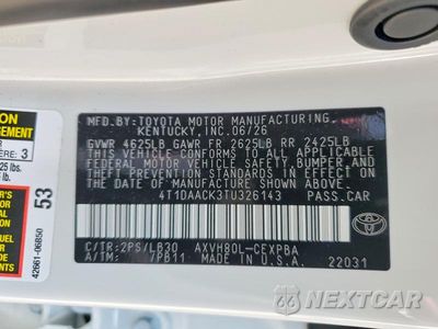 Zdjęcie 13 z 13 samochodu: 2026 TOYOTA CAMRY XSE VIN:4T1DAACK3TU326143 - miniatura