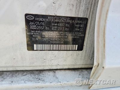 Zdjęcie 12 z 12 samochodu: 2016 HYUNDAI SONATA SE VIN:5NPE24AF4GH382900 - miniatura