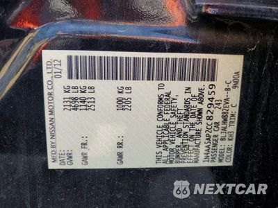 Zdjęcie 12 z 12 samochodu: 2012 NISSAN MAXIMA 3.5 S VIN:1N4AA5AP2CC829459 - miniatura