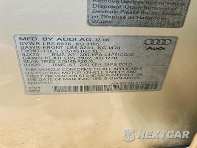 Zdjęcie 13 z 13 samochodu: 2007 AUDI Q7 4.2 QUATTRO PREMIUM VIN:WA1BV74L07D072241 - miniatura
