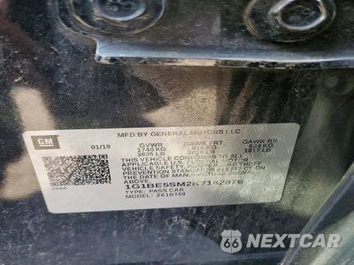 Zdjęcie 12 z 12 samochodu: 2019 CHEVROLET CRUZE LT VIN:1G1BE5SM2K7142876 - miniatura