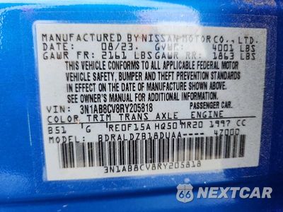 Zdjęcie 13 z 13 samochodu: 2024 NISSAN SENTRA SV VIN:3N1AB8CV8RY205818 - miniatura
