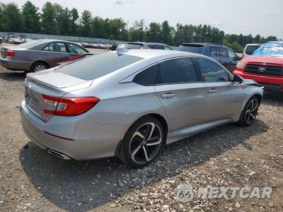 Trzecie zdjęcie samochodu z tyłu: 2019 HONDA ACCORD SPORT VIN:1HGCV1F32KA076548 - miniatura