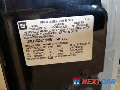 Zdjęcie 13 z 13 samochodu: 2004 GMC ENVOY XUV VIN:1GKET12S046180945 - miniatura