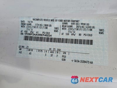Zdjęcie 12 z 12 samochodu: 2024 FORD F250 SUPER DUTY VIN:1FDBF2AA5REF40224 - miniatura