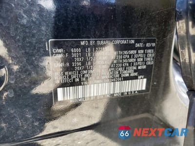 Zdjęcie 13 z 13 samochodu: 2019 SUBARU ASCENT LIMITED VIN:4S4WMALD4K3462061 - miniatura