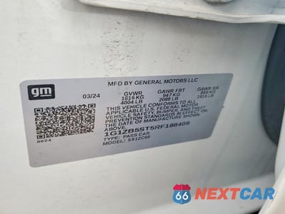 Zdjęcie 12 z 12 samochodu: 2024 CHEVROLET MALIBU LS VIN:1G1ZB5ST5RF188409 - miniatura