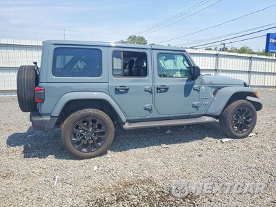 Trzecie zdjęcie samochodu z tyłu: 2024 JEEP WRANGLER SAHARA 4XE VIN:1C4RJXP6XRW166737 - miniatura