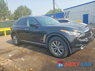 Czwarte zdjęcie samochodu z boku: 2014 INFINITI QX70 BASE VIN:JN8CS1MW7EM413419 - miniatura