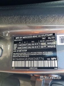 Zdjęcie 14 z 14 samochodu: 2022 MERCEDES-BENZ GLB 250 4MATIC VIN:W1N4M4GB3NW248776 - miniatura